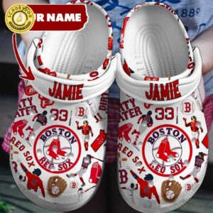 Footwearmerch Boston Red Sox MLB Sport Crocs Clogs Crocband Shoes Comfortable For Men Women and Kids