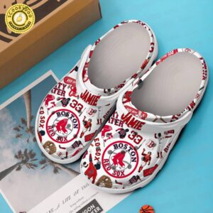 Footwearmerch Boston Red Sox MLB Sport Crocs Clogs Crocband Shoes Comfortable For Men Women and Kids