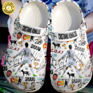 Footwearmerch Cristiano Ronaldo CR7 Crocs Crocband Clogs Shoes Comfortable