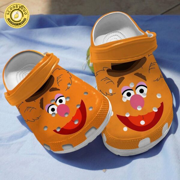 Footwearmerch Fozzie Bear The Muppet Cartoon Crocs Crocband Clogs Shoes Comfortable For Men Women and Kids