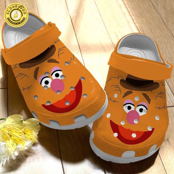 Footwearmerch Fozzie Bear The Muppet Cartoon Crocs Crocband Clogs Shoes Comfortable For Men Women and Kids