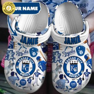 Footwearmerch Kansas City Royals MLB Sport Crocs Clogs Crocband Shoes Comfortable For Men Women and Kids