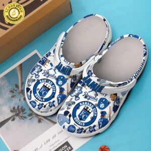 Footwearmerch Kansas City Royals MLB Sport Crocs Clogs Crocband Shoes Comfortable For Men Women and Kids