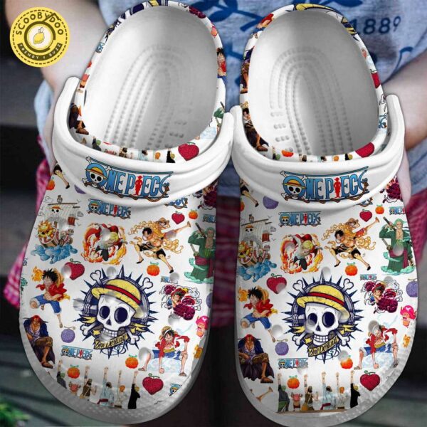 Footwearmerch One Piece Anime Cartoon Premium Crocs Crocband Clogs Shoes Comfortable For Men Women and Kids