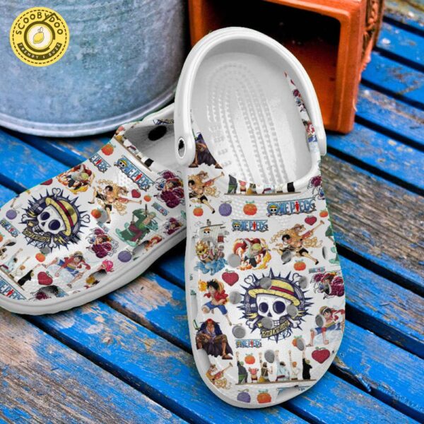 Footwearmerch One Piece Anime Cartoon Premium Crocs Crocband Clogs Shoes Comfortable For Men Women and Kids