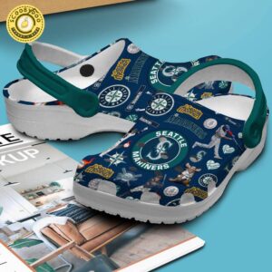 Footwearmerch Seattle Mariners Baseball team MLB Sport Crocs Clogs Crocband Shoes Comfortable For Men Women and Kids