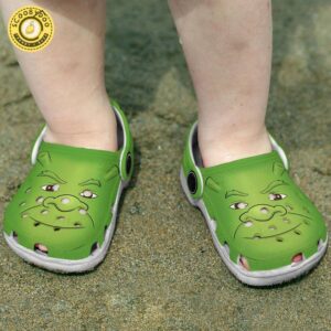 Footwearmerch Shrek Cartoon Crocs Crocband Clogs Shoes Comfortable For Men Women and Kids