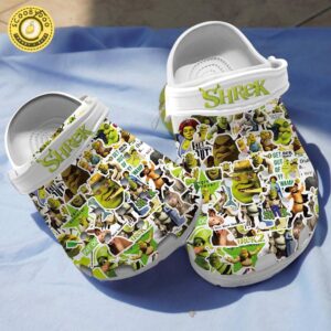 Footwearmerch Shrek Cartoon Crocs Crocband Clogs Shoes Comfortable For Men Women and Kids LIL1