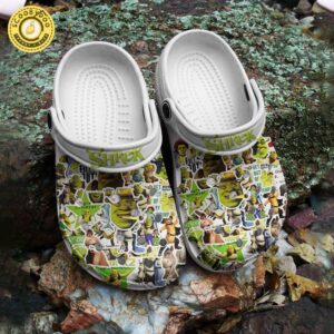 Footwearmerch Shrek Cartoon Crocs Crocband Clogs Shoes Comfortable For Men Women and Kids LIL1