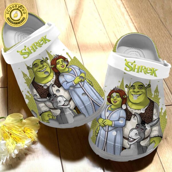 Footwearmerch Shrek Farmily Cartoon Crocs Crocband Clogs Shoes Comfortable For Men Women and Kids