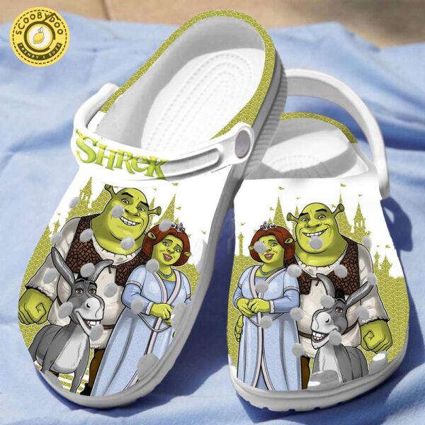 Footwearmerch Shrek Farmily Cartoon Crocs Crocband Clogs Shoes Comfortable For Men Women and Kids