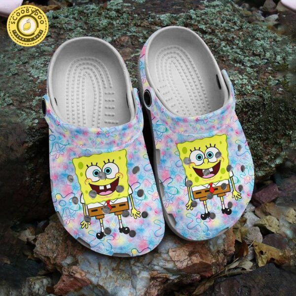 Footwearmerch Spongebob Squarepants Cartoon Crocs Crocband Clogs Shoes Comfortable For Men Women and Kids