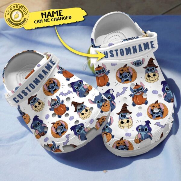 Footwearmerch Stitch Cartoon Crocs Crocband Clogs Shoes Comfortable For Men Women and Kids V3