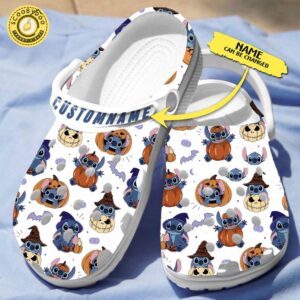 Footwearmerch Stitch Cartoon Crocs Crocband Clogs Shoes Comfortable For Men Women and Kids V3