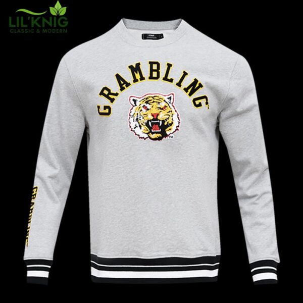 Grambling State University Classic Men’S Stacked Logo Crewneck