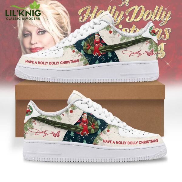 Have a Holly Dolly Christmas AF1 Nike Sneaker Shoes – Holiday Spirit