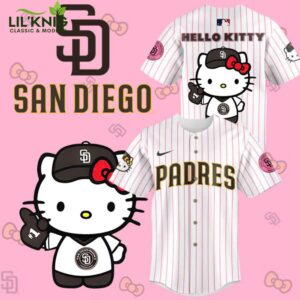 Hello Kitty Vs San Diego Padres 2024 New Design Limited Edition Baseball Jersey