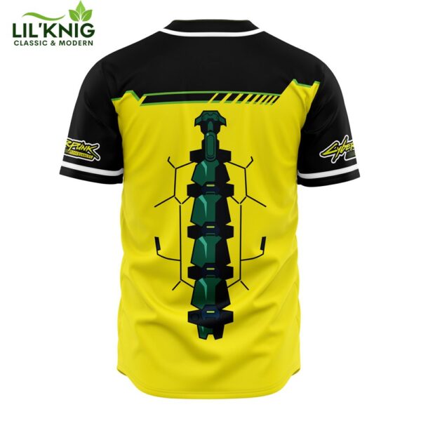 Hooktab 3D Printed Edgerunners V2 Cyberpunk 2077 Men’S Short Sleeve Anime Baseball Jersey