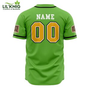 Hooktab 3D Printed Personalized Cows South Park Men’S Short Sleeve Anime Baseball Jersey