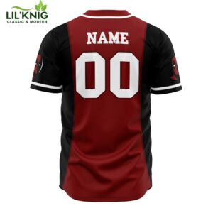 Hooktab 3D Printed Personalized Deadpool Marvel Men’S Short Sleeve Anime Baseball Jersey