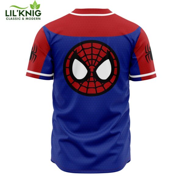 Hooktab 3D Printed Spiderman Marvel Men’S Short Sleeve Anime Baseball Jersey