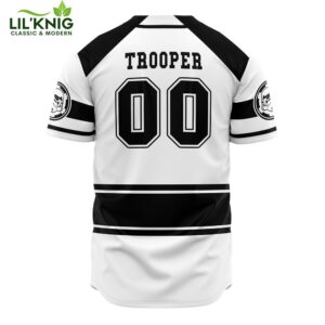 Hooktab 3D Printed Stormtroopers Star Wars Men’S Short Sleeve Anime Baseball Jersey