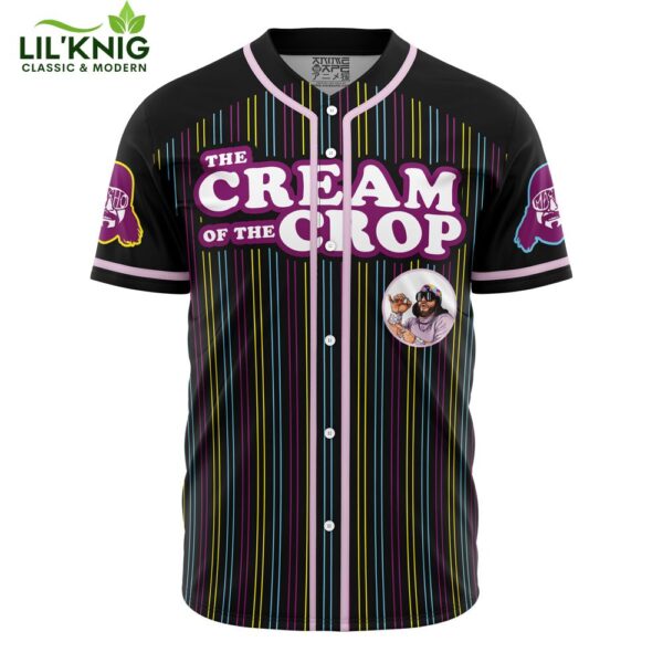 Hooktab 3D Printed The Cream Of The Crop Randy Savage Pop Culture Men’S Short Sleeve Anime Baseball Jersey