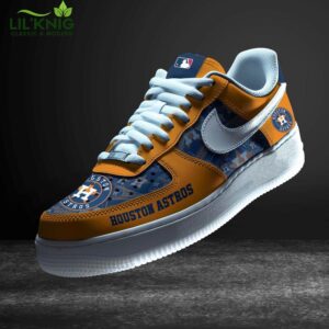 Houston Astros Air Force 1 Sneakers – Official Team Colors