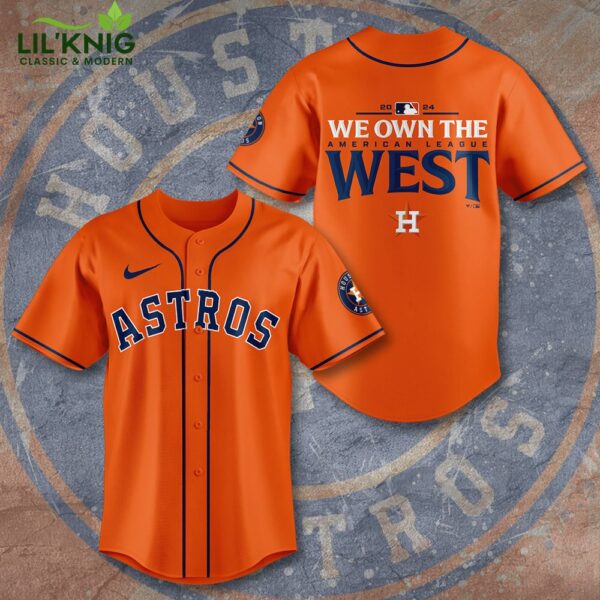 Houston Astros Baseball Jersey We Own The West 2024