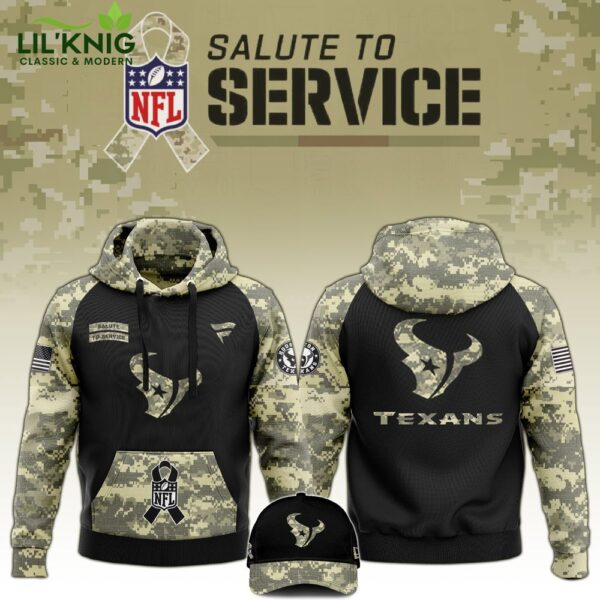 Houston Texans 2024 Salute to Service Limited Edition Hoodie – NFL Military Support