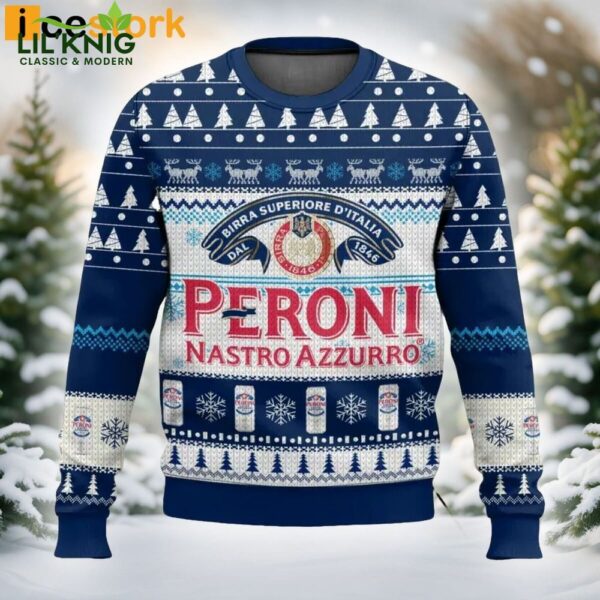 Introducing The ‘Peroni Nastro Azzurro Ugly Christmas Sweater’