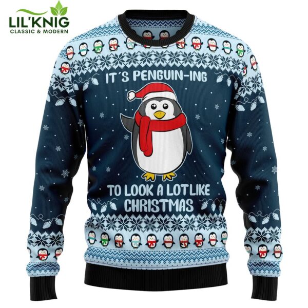 It’S Penguin-Ing To Lool To Lot Like 2024 Ugly Christmas Sweater