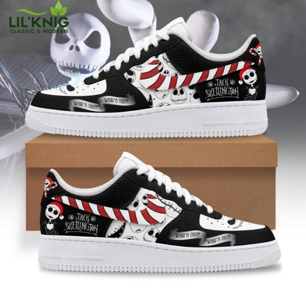 Jack Skellington What’s This AF1 Nike Sneaker Shoes 2024 Christmas – Festive Fun