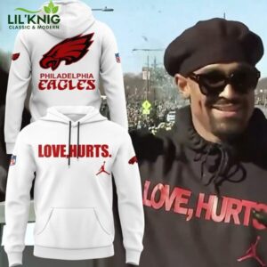 Jalen Hurts Eagles Football Hoodie – White Limited Edition Jordan Style