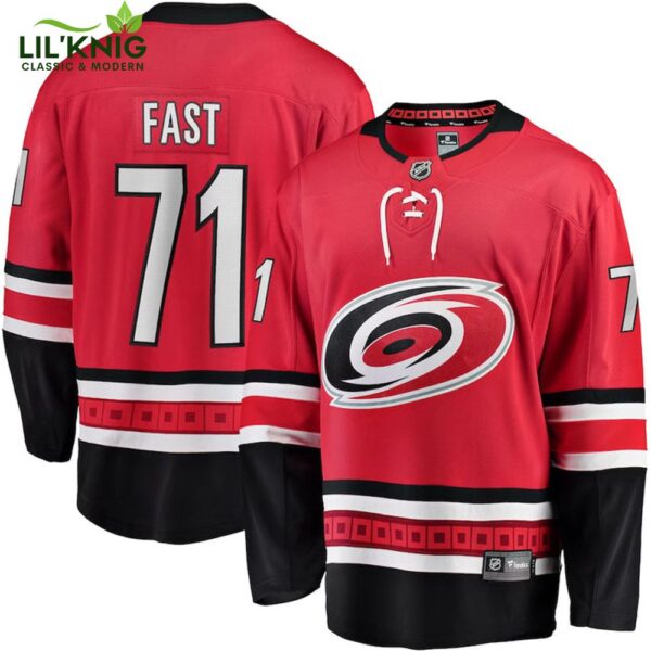 Jesper Fast Hurricanes NHL Fanatics Breakaway Home Jersey