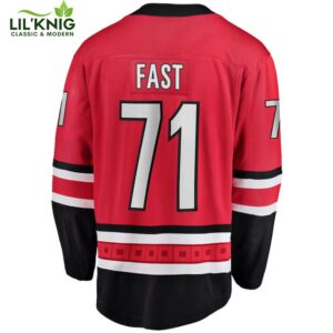 Jesper Fast Hurricanes NHL Fanatics Breakaway Home Jersey