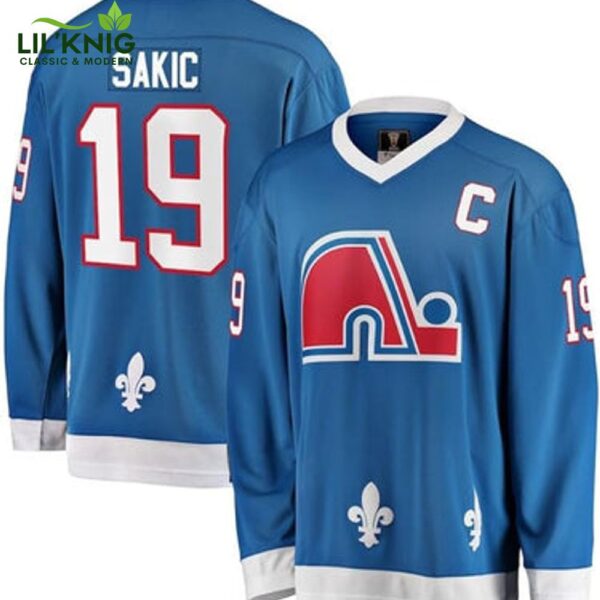 Joe Sakic Quebec Nordiques NHL Fanatics Breakaway Vintage Jersey