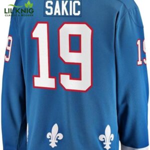 Joe Sakic Quebec Nordiques NHL Fanatics Breakaway Vintage Jersey