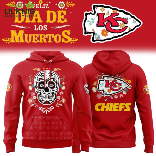 Kansas City Chiefs Dia De Los Muertos 2024 Premium Limited Hoodie | NFL Hispanic Heritage Hoodie