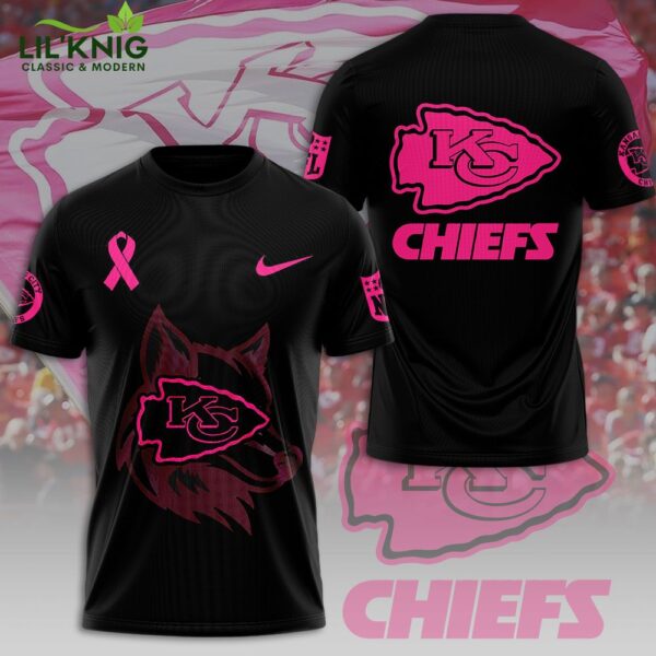 Kansas City Chiefs X Breast Cancer Awareness New Version 2024 Tshirt