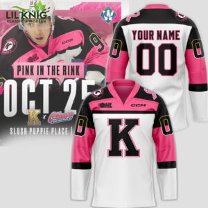 Kingston Frontenacs x Pink in the Rink Custom 2024 Jersey