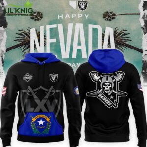 Las Vegas Raiders x Happy Nevada Day 2024 Pullover Hoodie – NFL Celebration Apparel