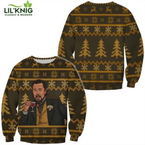 Laughing Leo Memes Woolen Ugly Special Edition 2024 Christmas Sweater