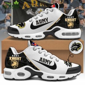 Limited Edition Army Black Knights White Air Max Football Shoes