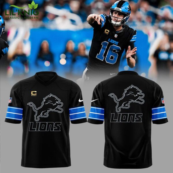 Limited Edition Detroit Lions New Season 2024 Black Football Jersey – Team Spirit Wear