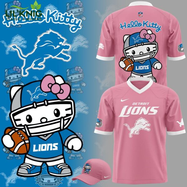 Limited Edition Detroit Lions x Hello Kitty Football Pink Jersey – Fun Fan Gear