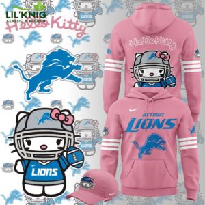 Limited Edition Detroit Lions x Hello Kitty Hoodie – Adorable Team Merchandise