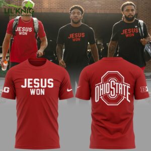 Limited Edition Jesus Won Red Ohio State T-Shirt 2024