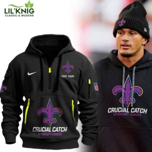 Limited Edition New Orleans Saints Crucial Catch Hoodie – Custom Name