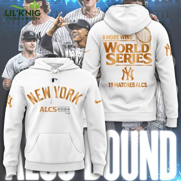 Limited Edition New York Yankees 2024 ALCS 19 Matches White T-Shirt